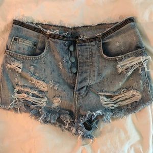 RARE LF JEAN SHORTS